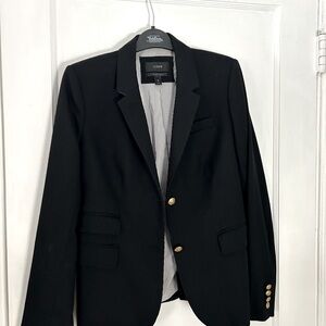 J. Crew black wool Schoolboy blazer, EUC